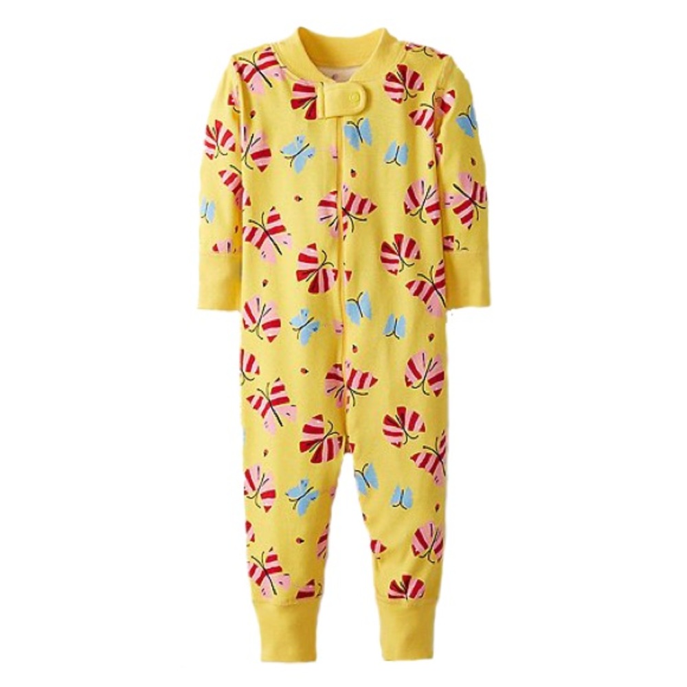 Toddler‎ Girls Hanna Andersson Butterfly Pajamas Sleeper Longalls Size 18-24M